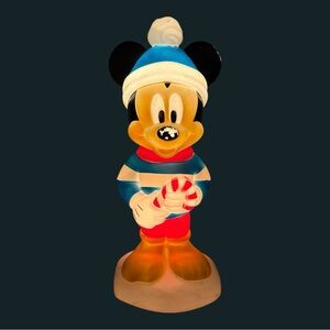 Disney Mickey Mouse 24" Christmas Blow Mold Lighted GEMMY Outdoor/Indoor Decor